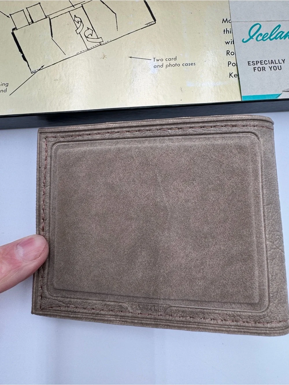 Vintage Rolfs Townsman Brown Leather Wallet NWT NOS In Box Pick Pocket Proof